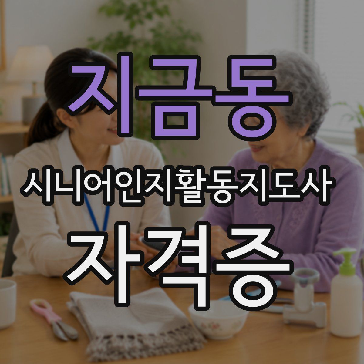 지금동 시니어인지활동지도사 자격증