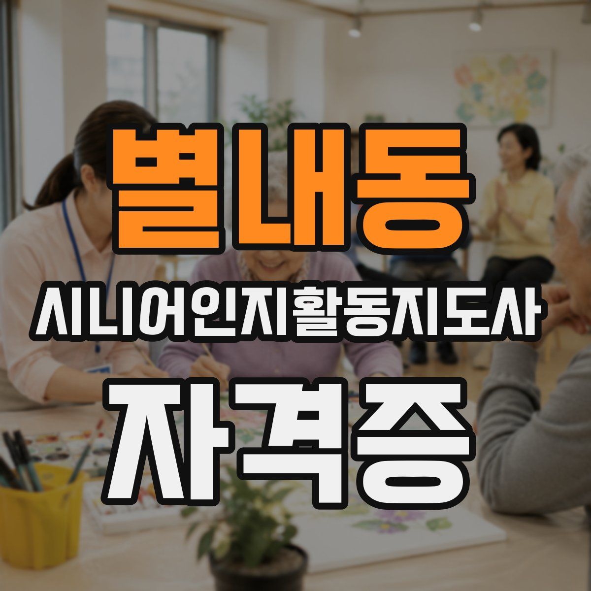 별내동 시니어인지활동지도사 자격증