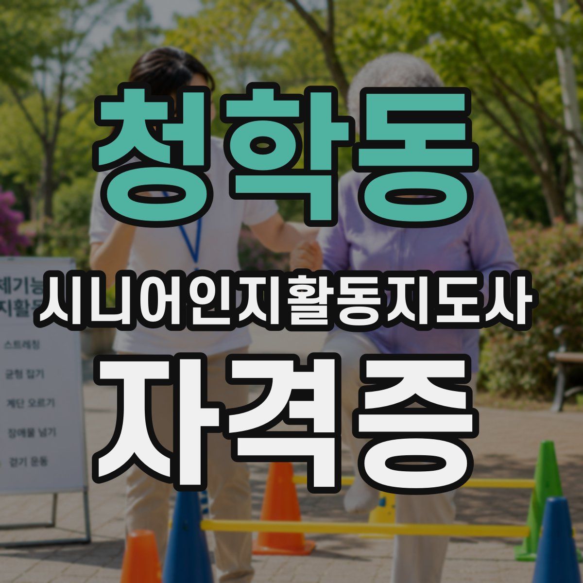 청학동 시니어인지활동지도사 자격증