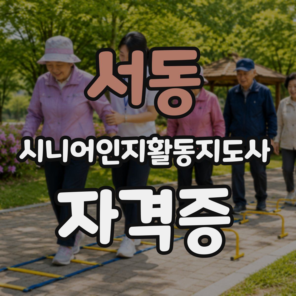 서동 시니어인지활동지도사 자격증