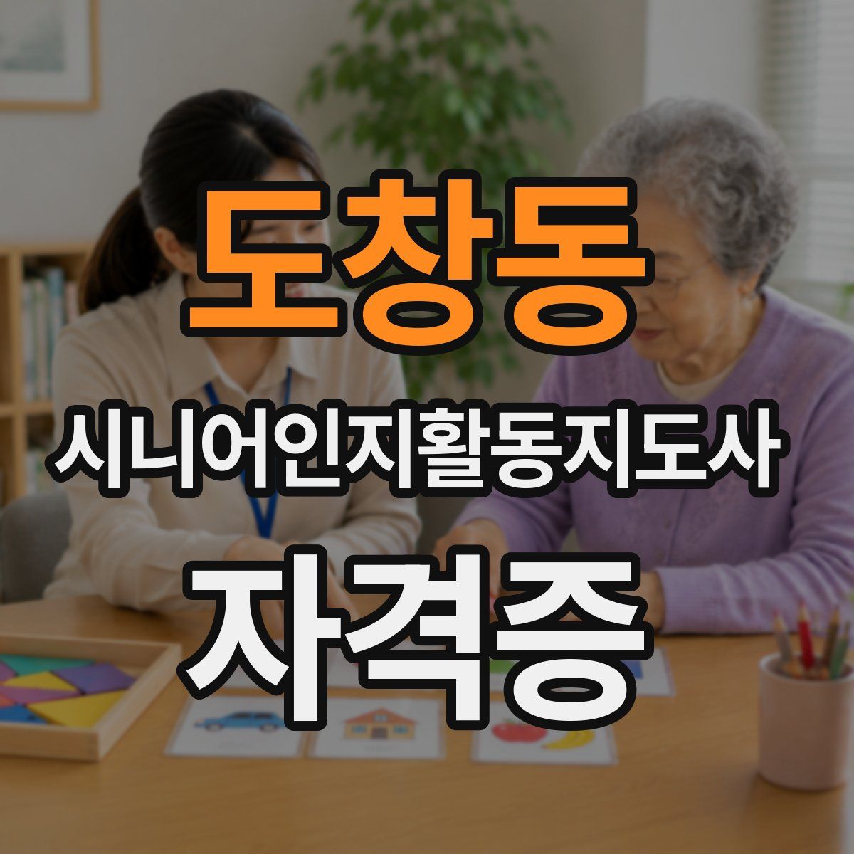 도창동 시니어인지활동지도사 자격증