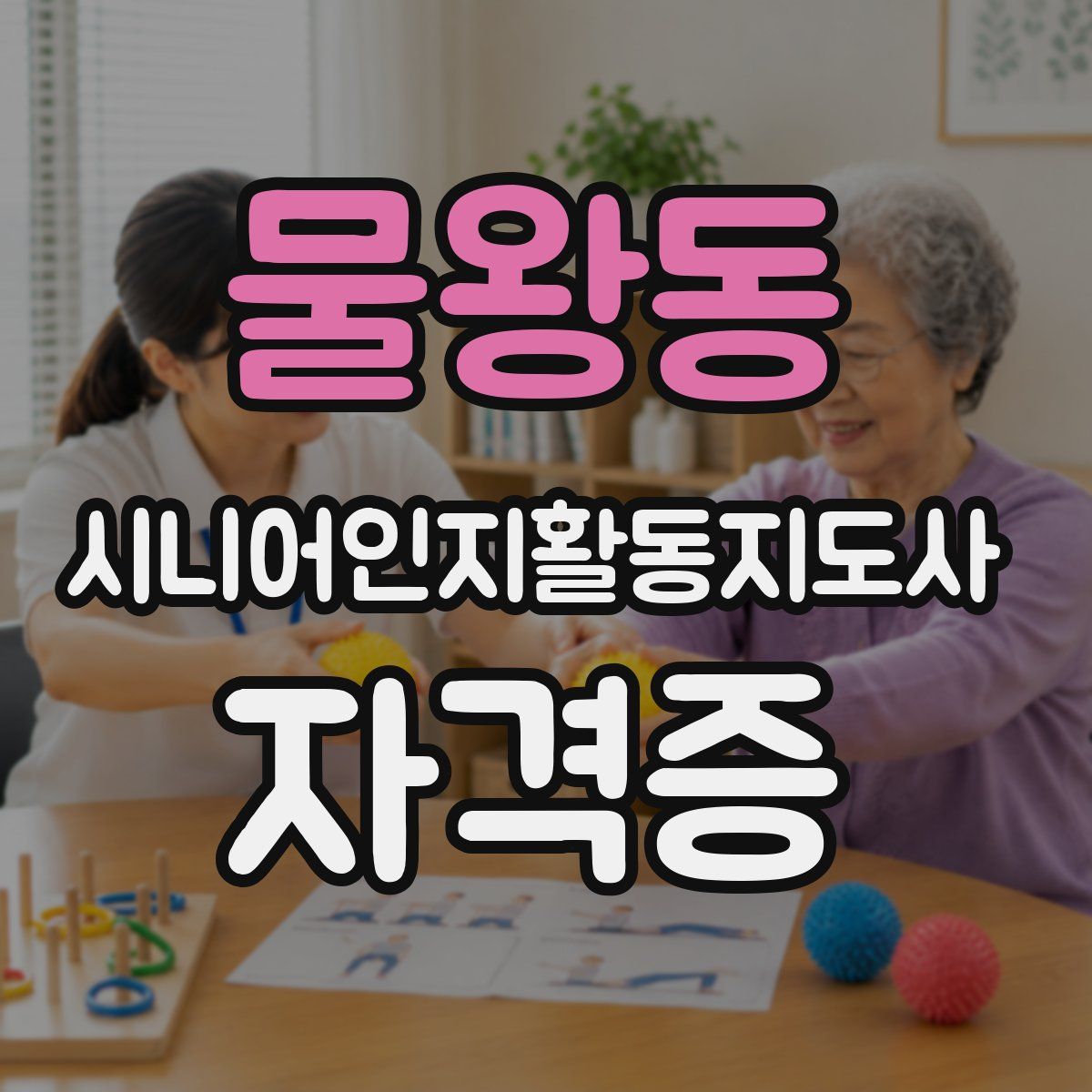 물왕동 시니어인지활동지도사 자격증