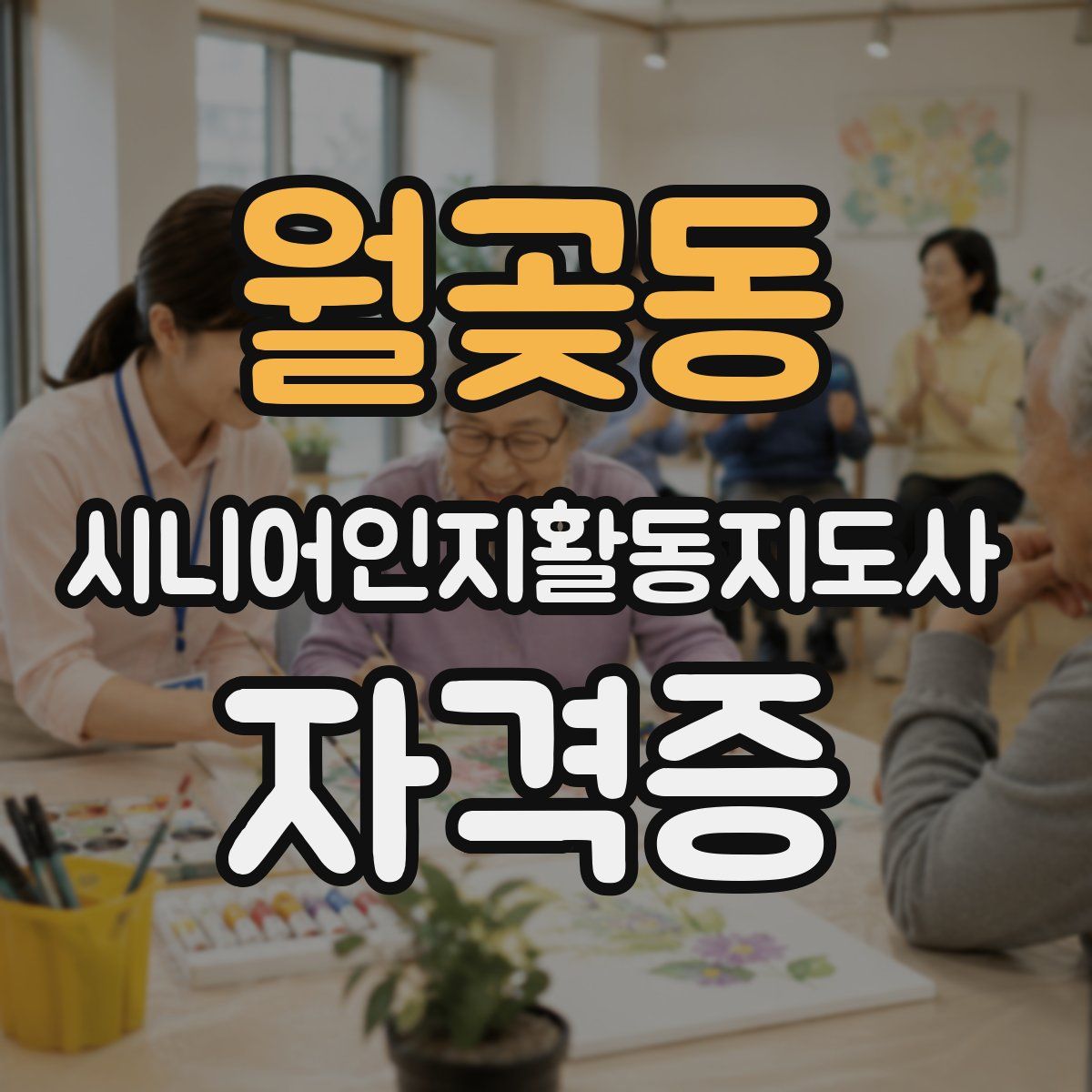 월곶동 시니어인지활동지도사 자격증
