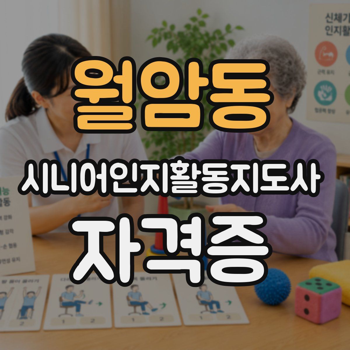 월암동 시니어인지활동지도사 자격증