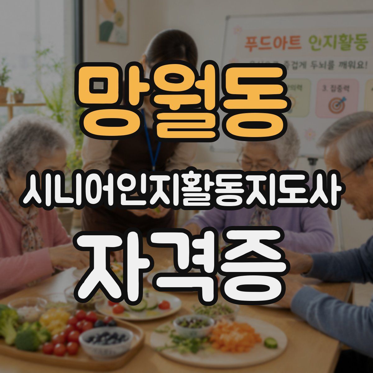 망월동 시니어인지활동지도사 자격증