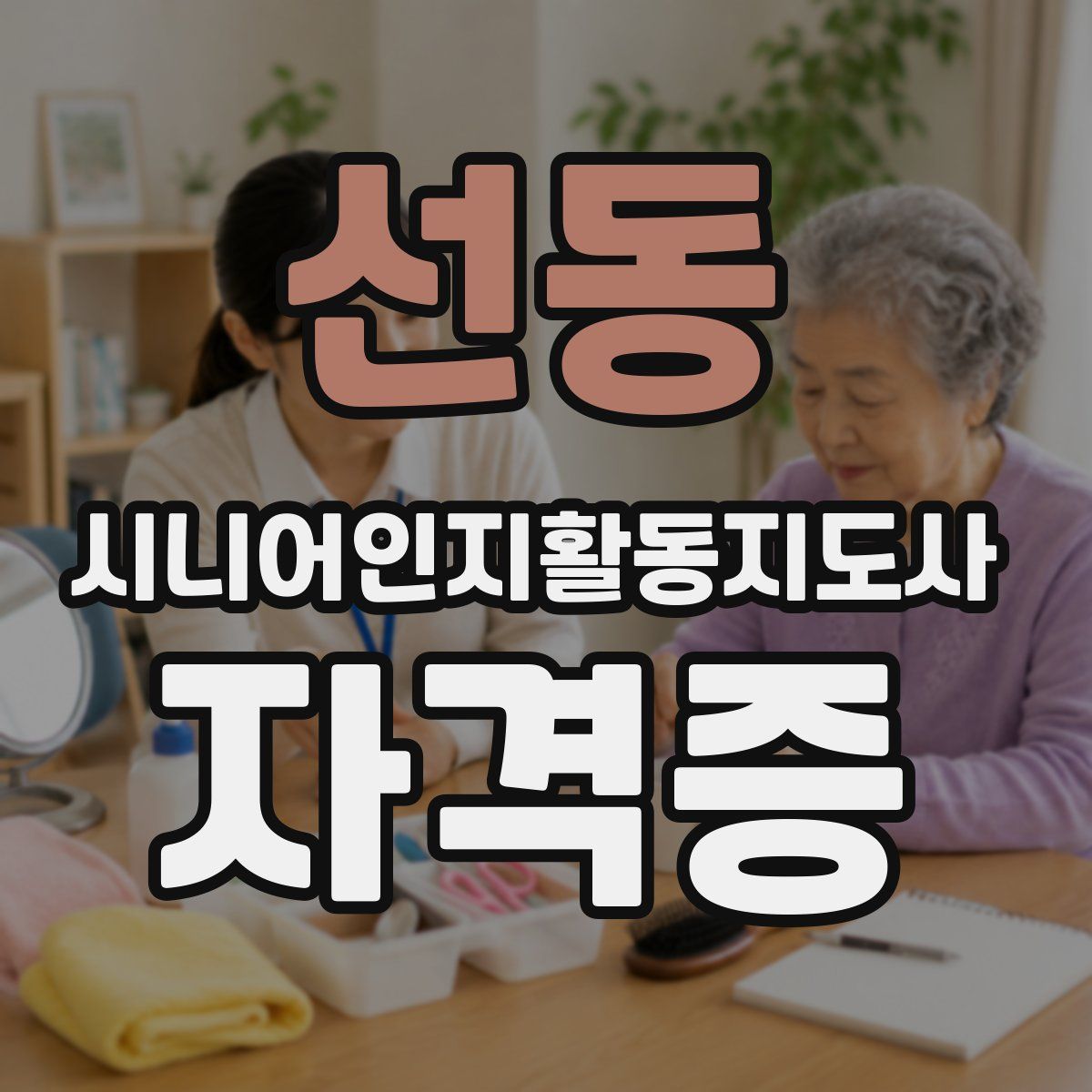 선동 시니어인지활동지도사 자격증