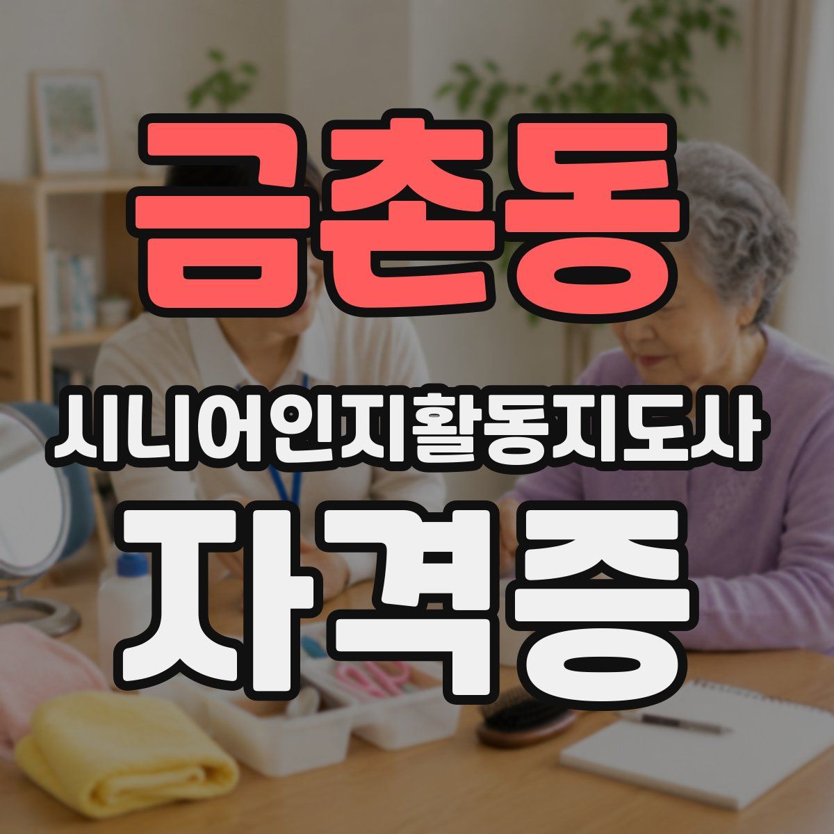 금촌동 시니어인지활동지도사 자격증