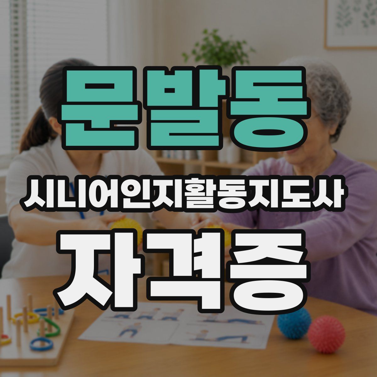문발동 시니어인지활동지도사 자격증
