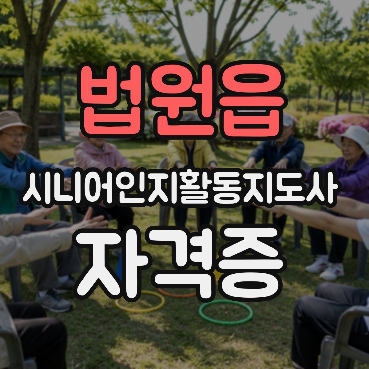 법원읍 시니어인지활동지도사 자격증
