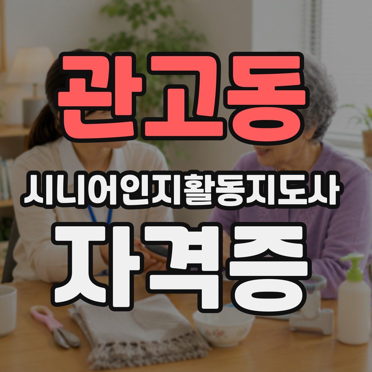 관고동 시니어인지활동지도사 자격증