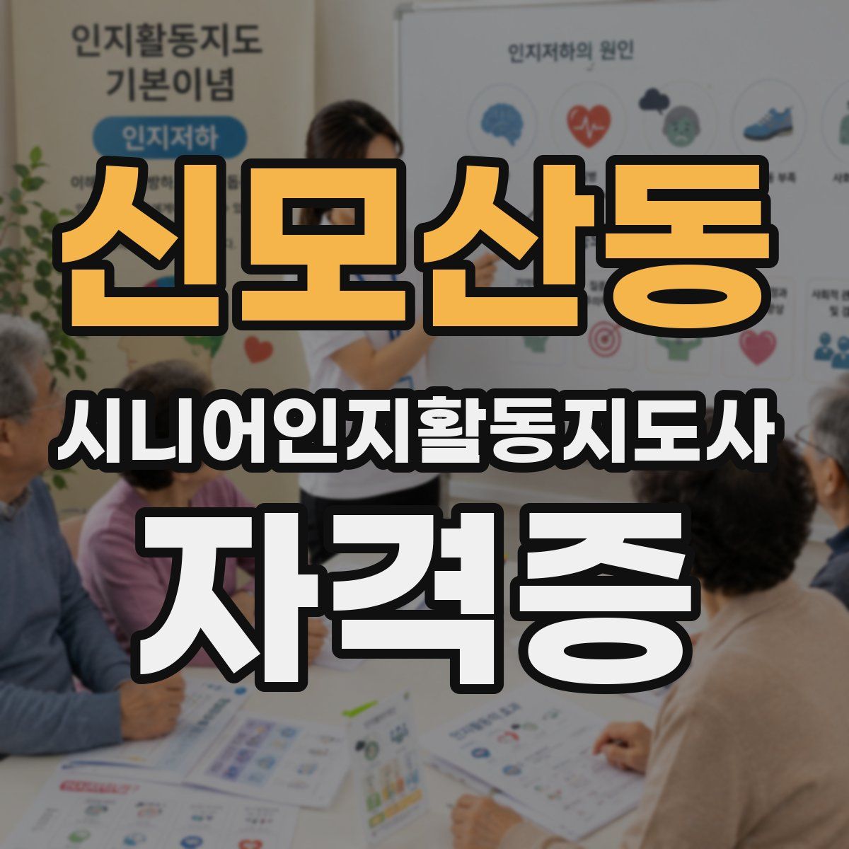신모산동 시니어인지활동지도사 자격증