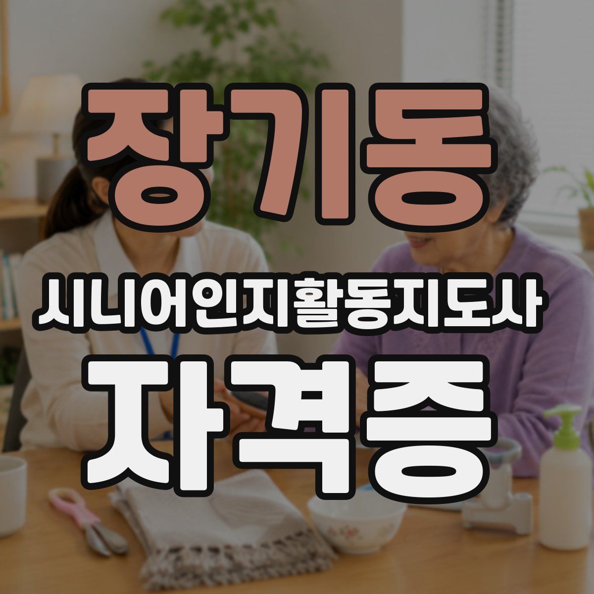 장기동 시니어인지활동지도사 자격증