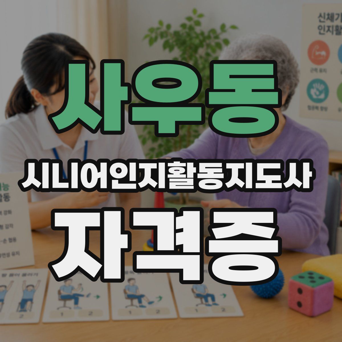 사우동 시니어인지활동지도사 자격증