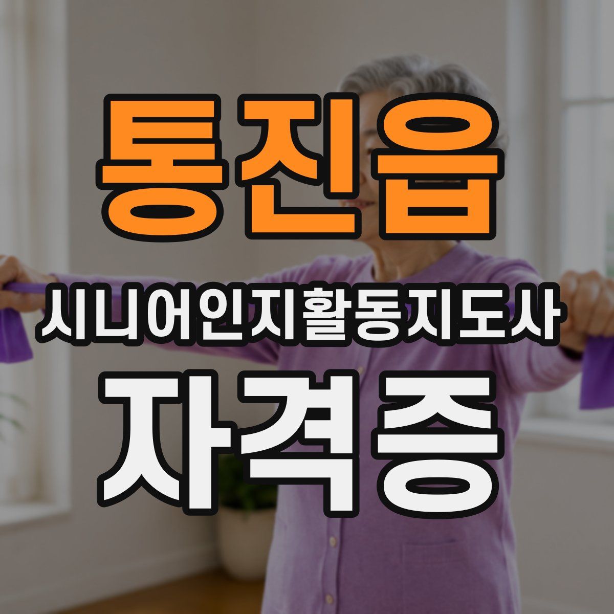 통진읍 시니어인지활동지도사 자격증