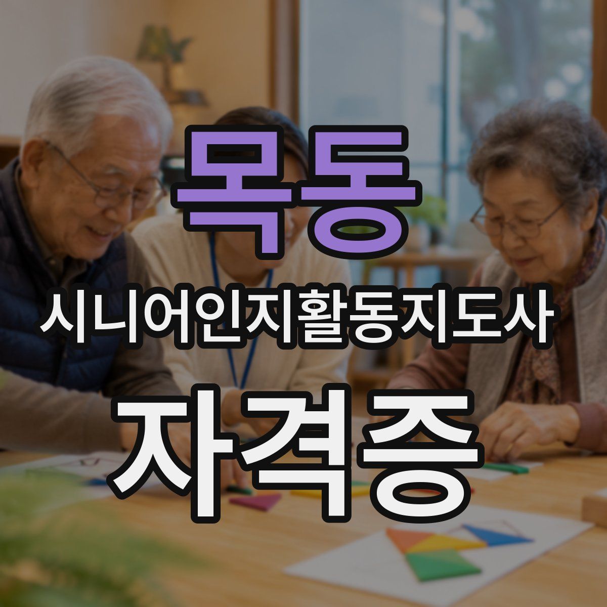 목동 시니어인지활동지도사 자격증