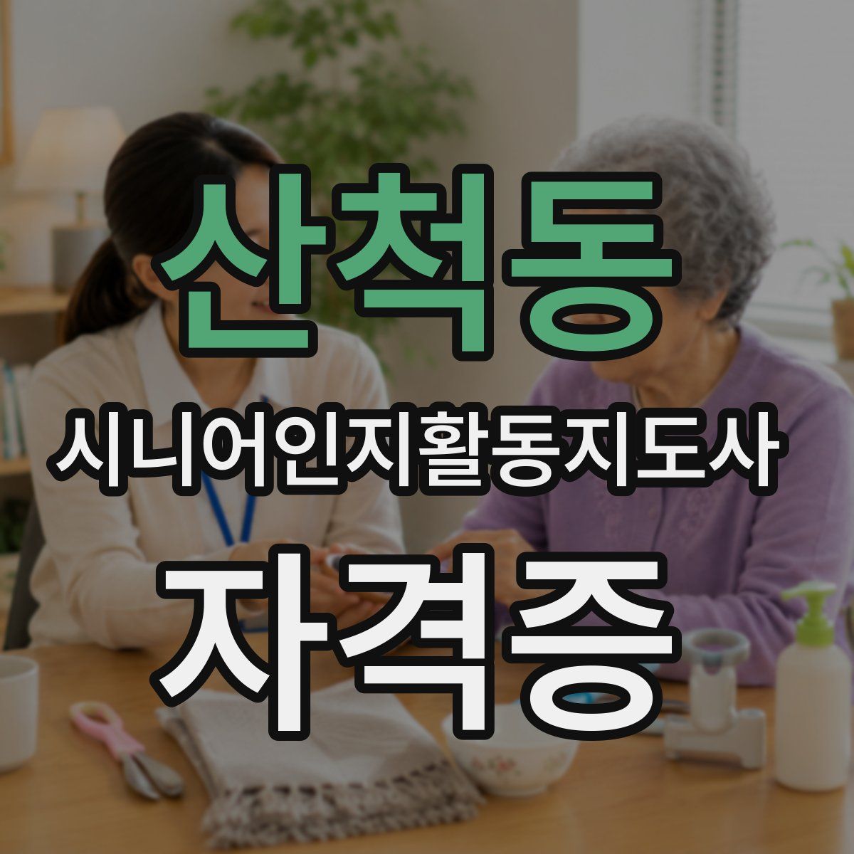 산척동 시니어인지활동지도사 자격증