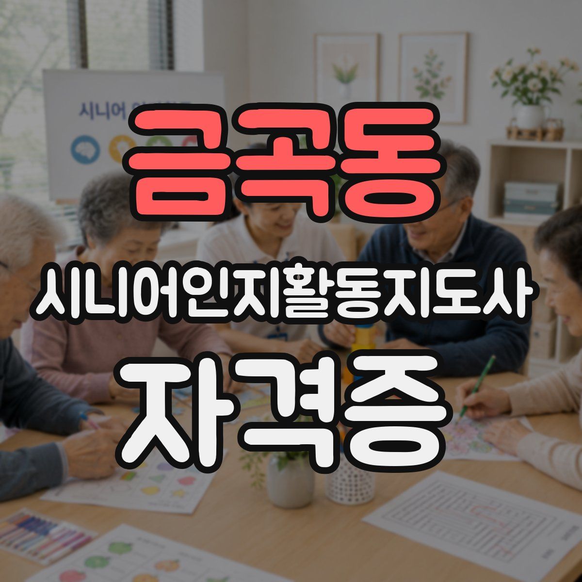 금곡동 시니어인지활동지도사 자격증