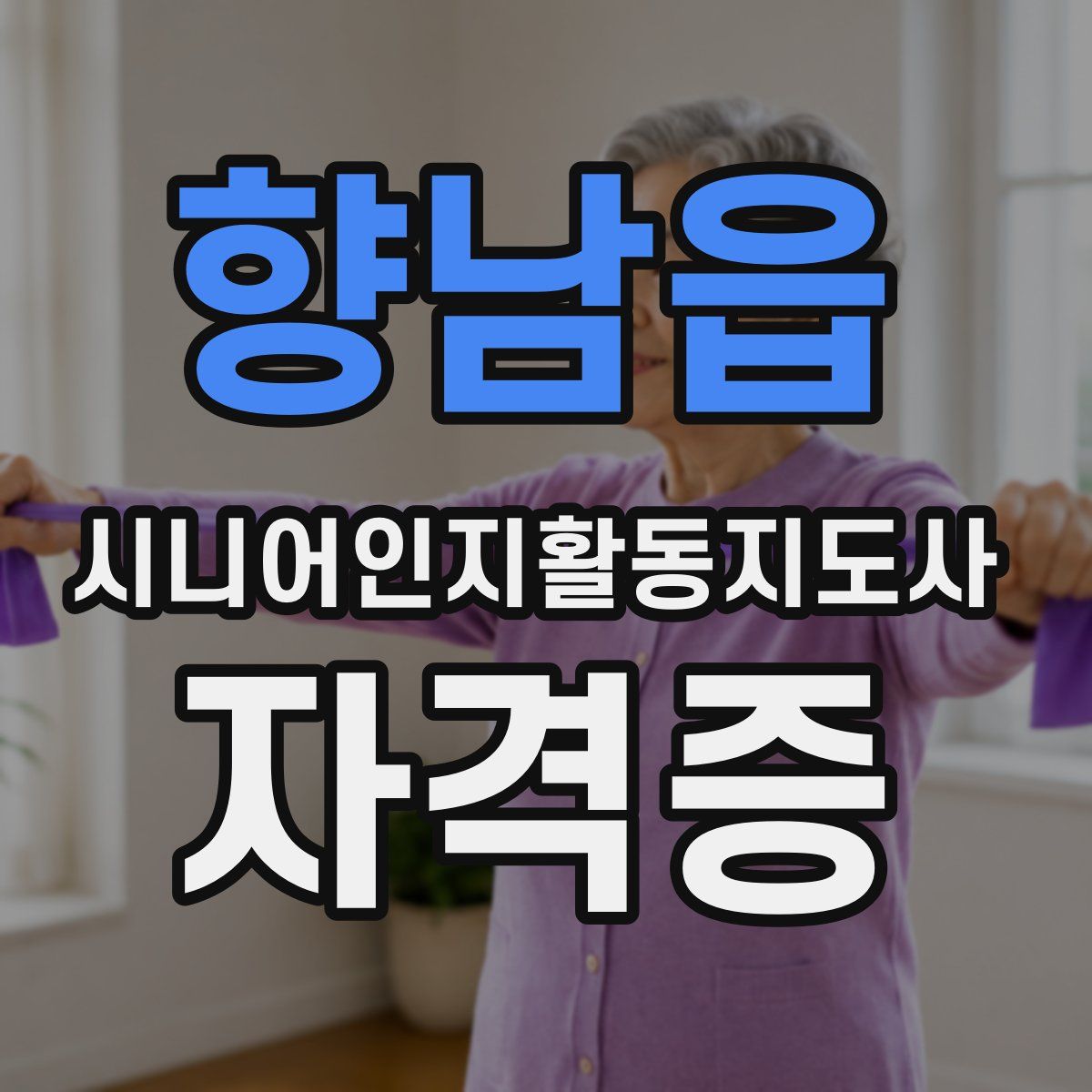 향남읍 시니어인지활동지도사 자격증