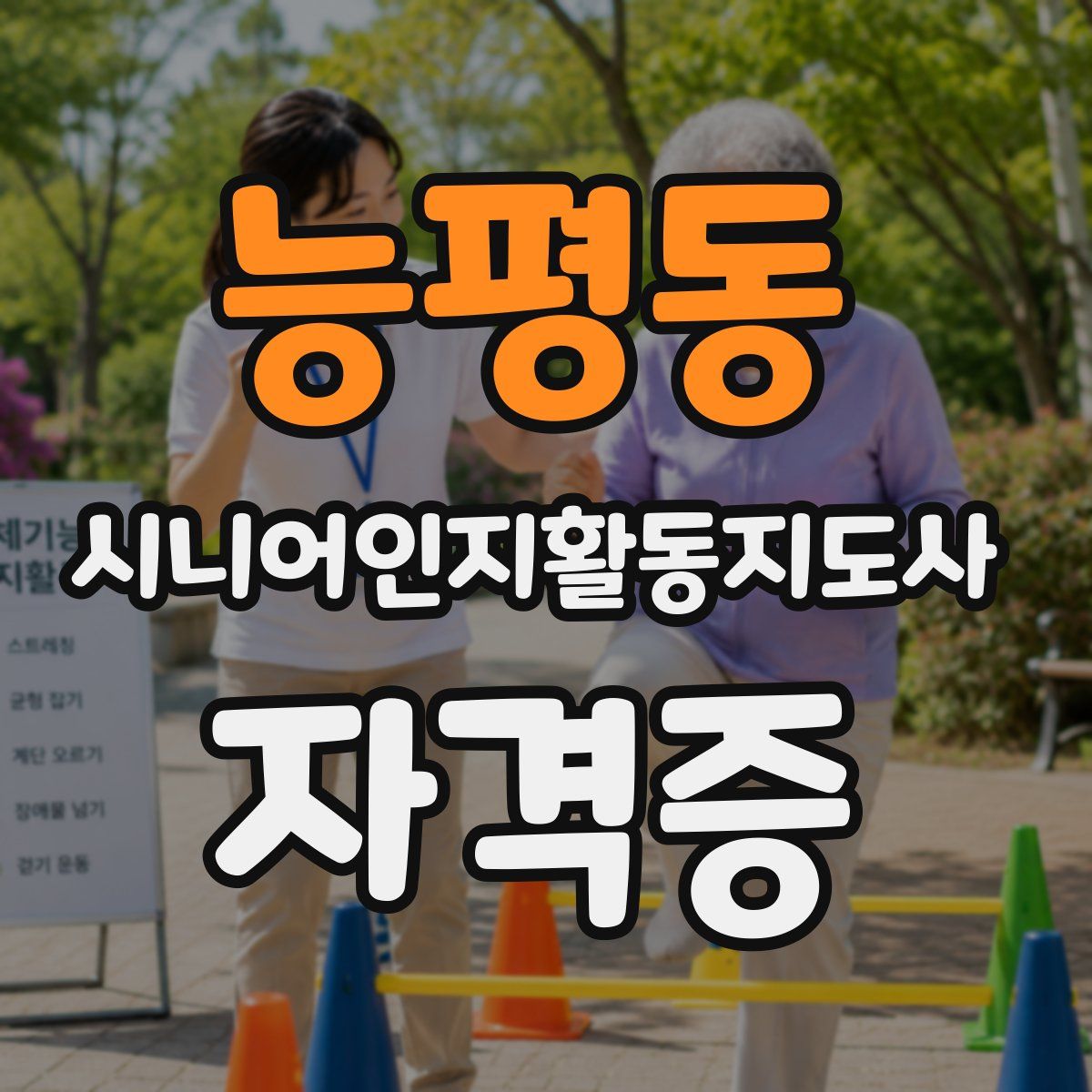 능평동 시니어인지활동지도사 자격증