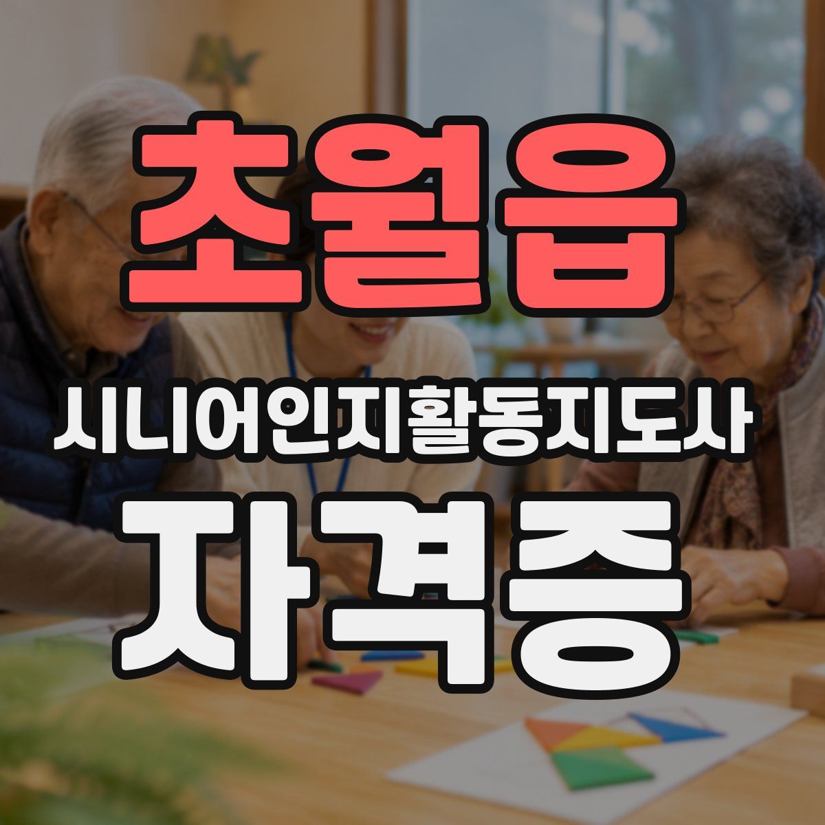 초월읍 시니어인지활동지도사 자격증