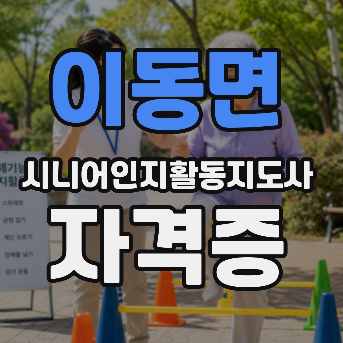 이동면 시니어인지활동지도사 자격증