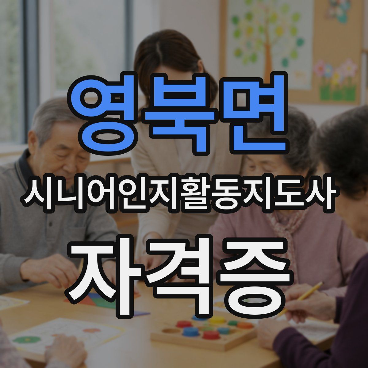 영북면 시니어인지활동지도사 자격증