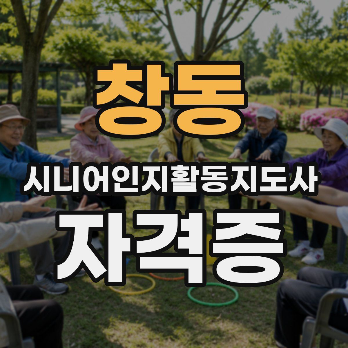 창동 시니어인지활동지도사 자격증