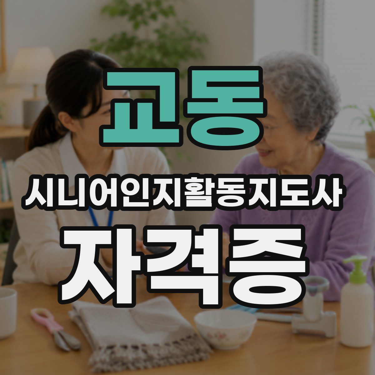 교동 시니어인지활동지도사 자격증