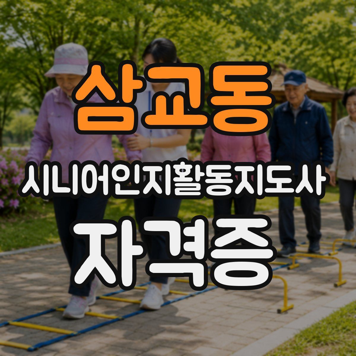 삼교동 시니어인지활동지도사 자격증