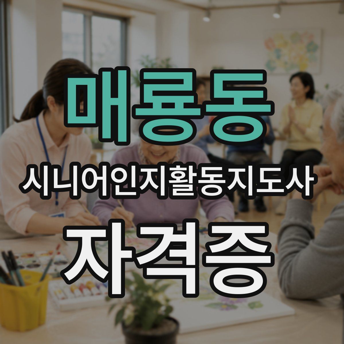 매룡동 시니어인지활동지도사 자격증