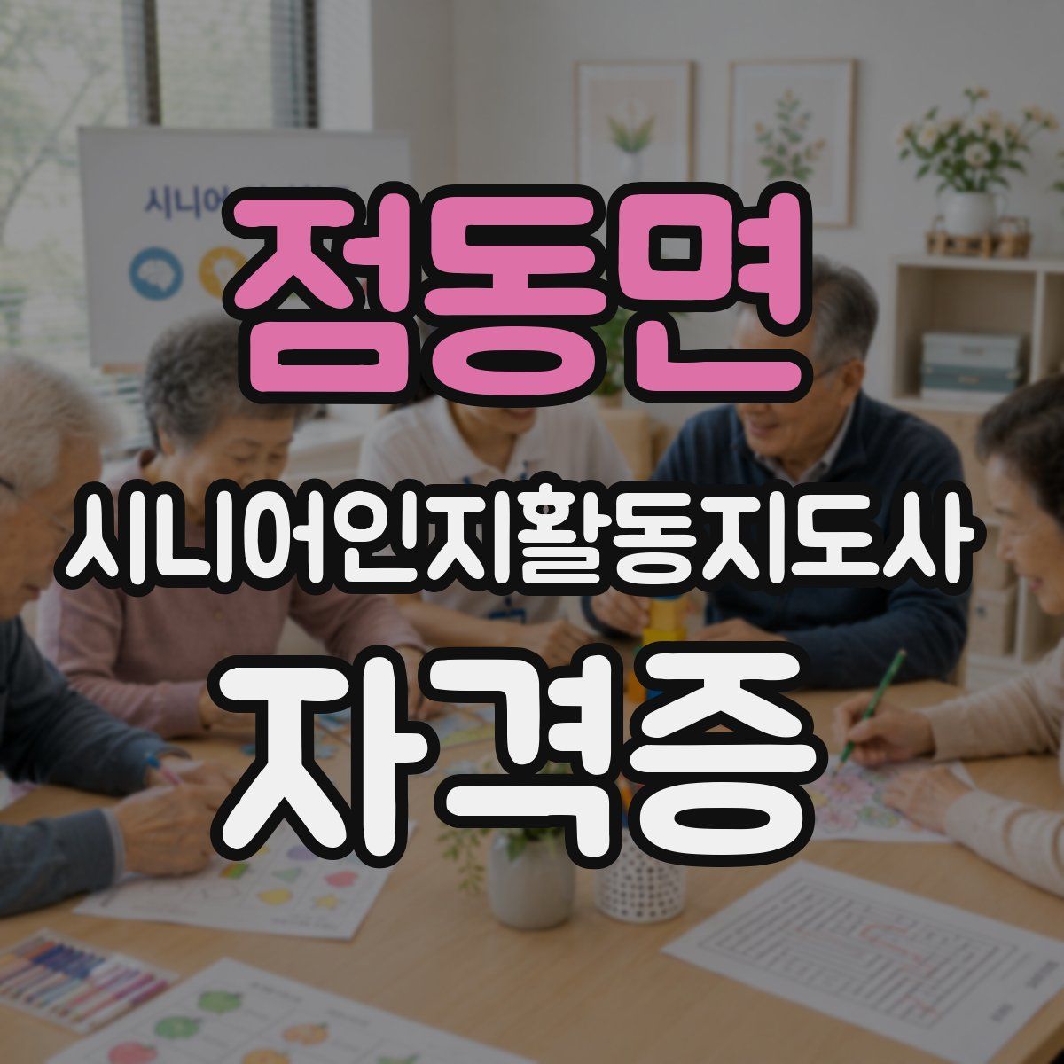 점동면 시니어인지활동지도사 자격증