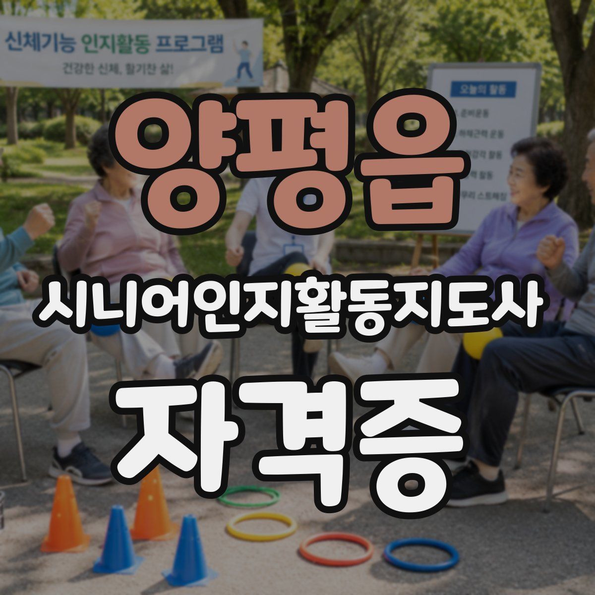 양평읍 시니어인지활동지도사 자격증