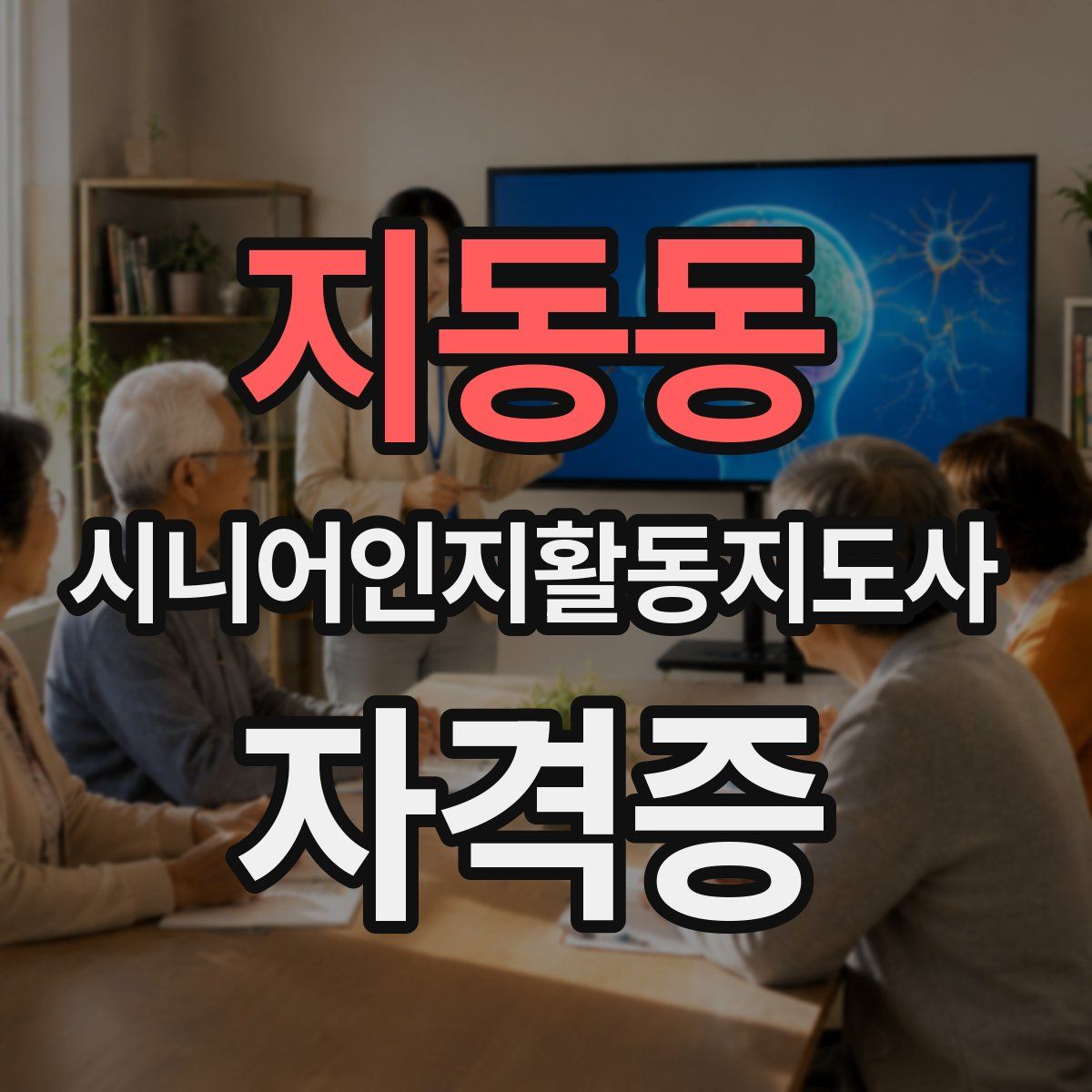 지동동 시니어인지활동지도사 자격증