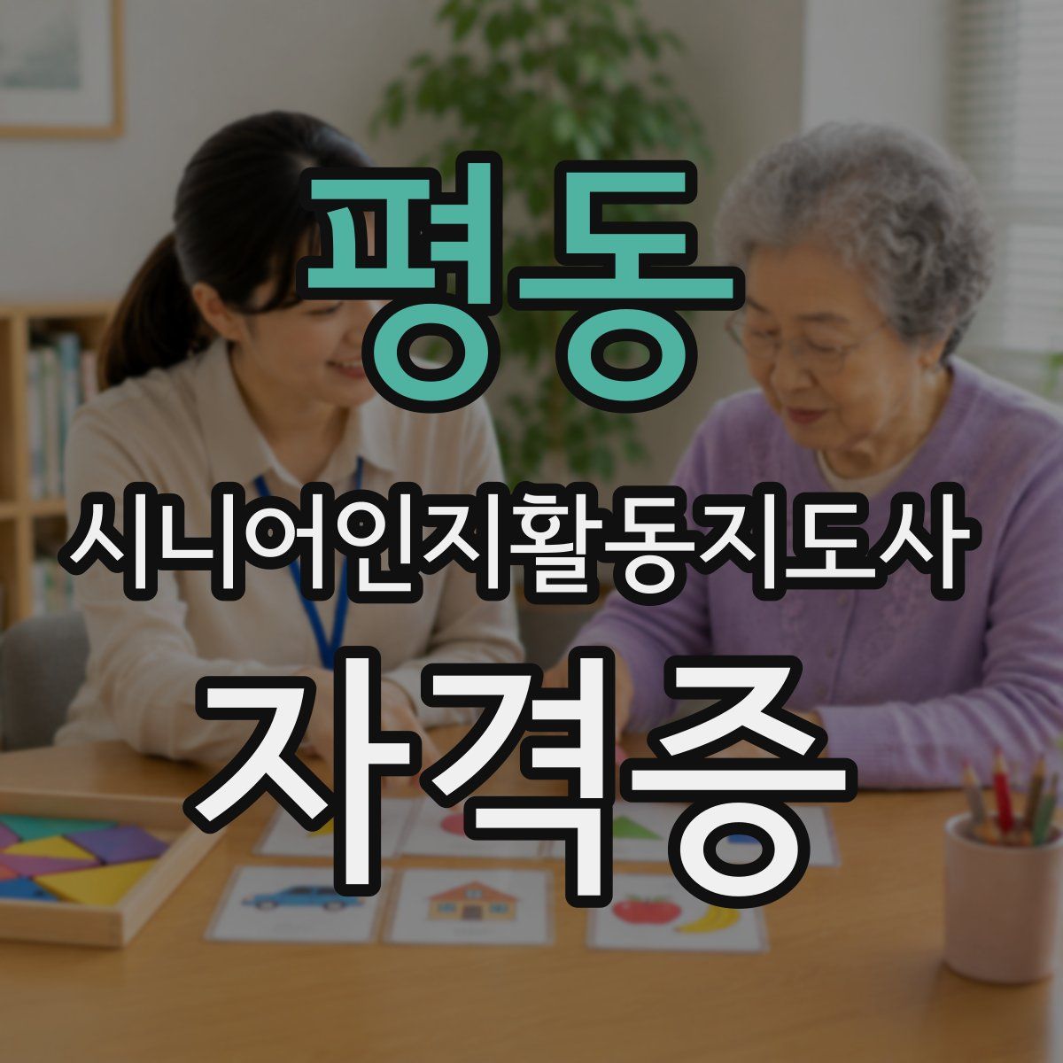 평동 시니어인지활동지도사 자격증