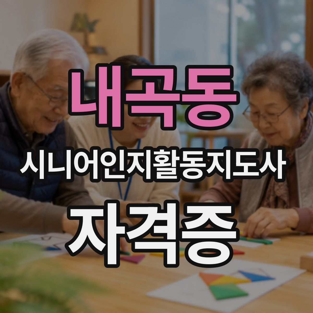 내곡동 시니어인지활동지도사 자격증