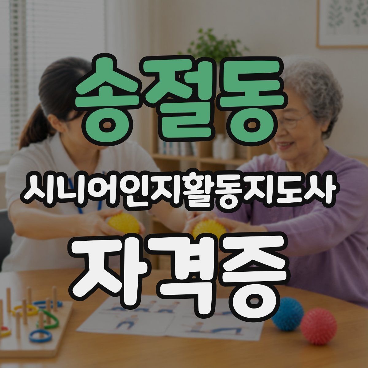 송절동 시니어인지활동지도사 자격증