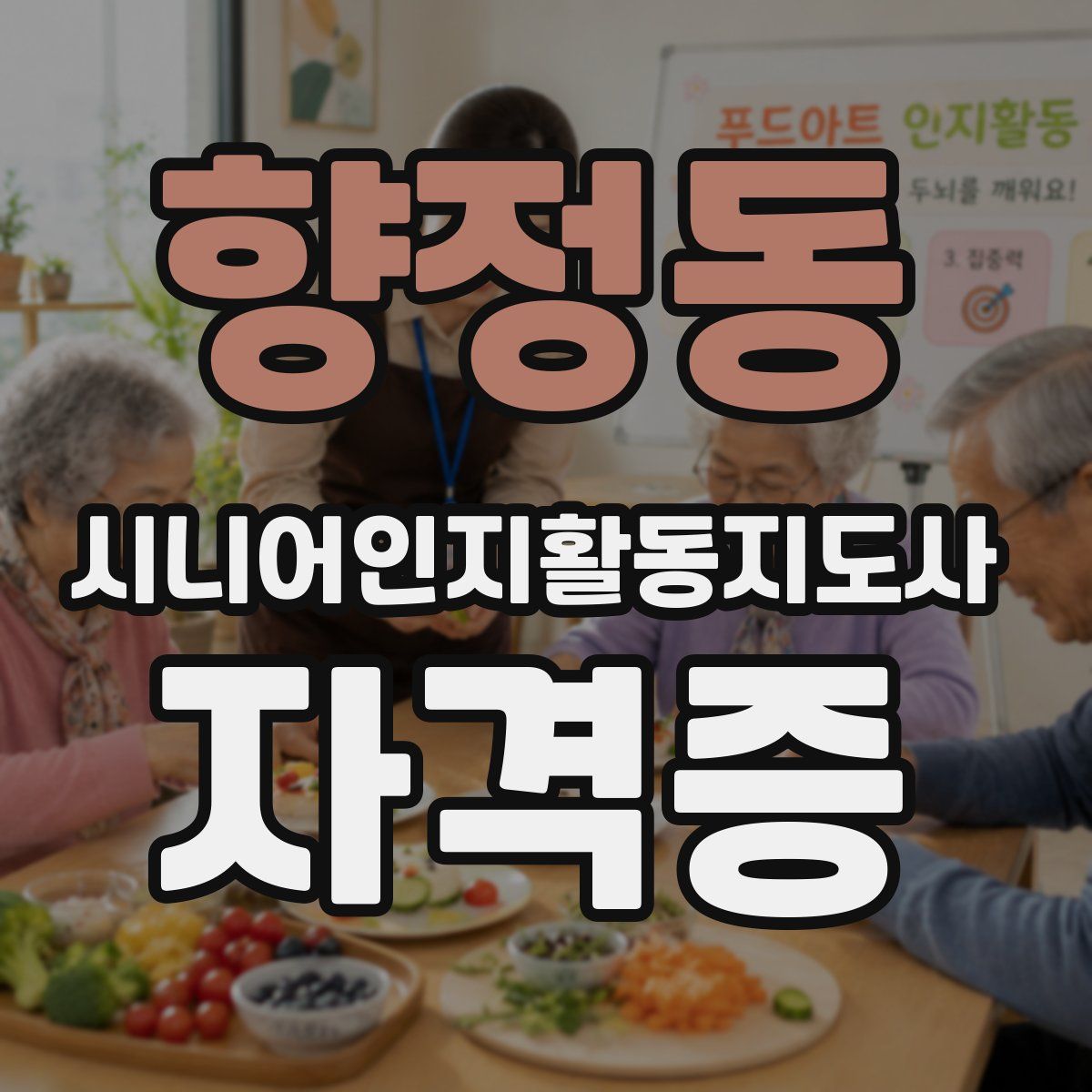 향정동 시니어인지활동지도사 자격증