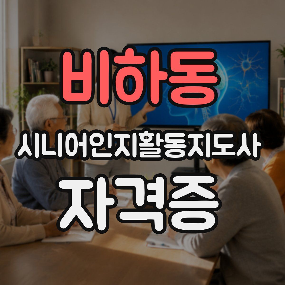 비하동 시니어인지활동지도사 자격증