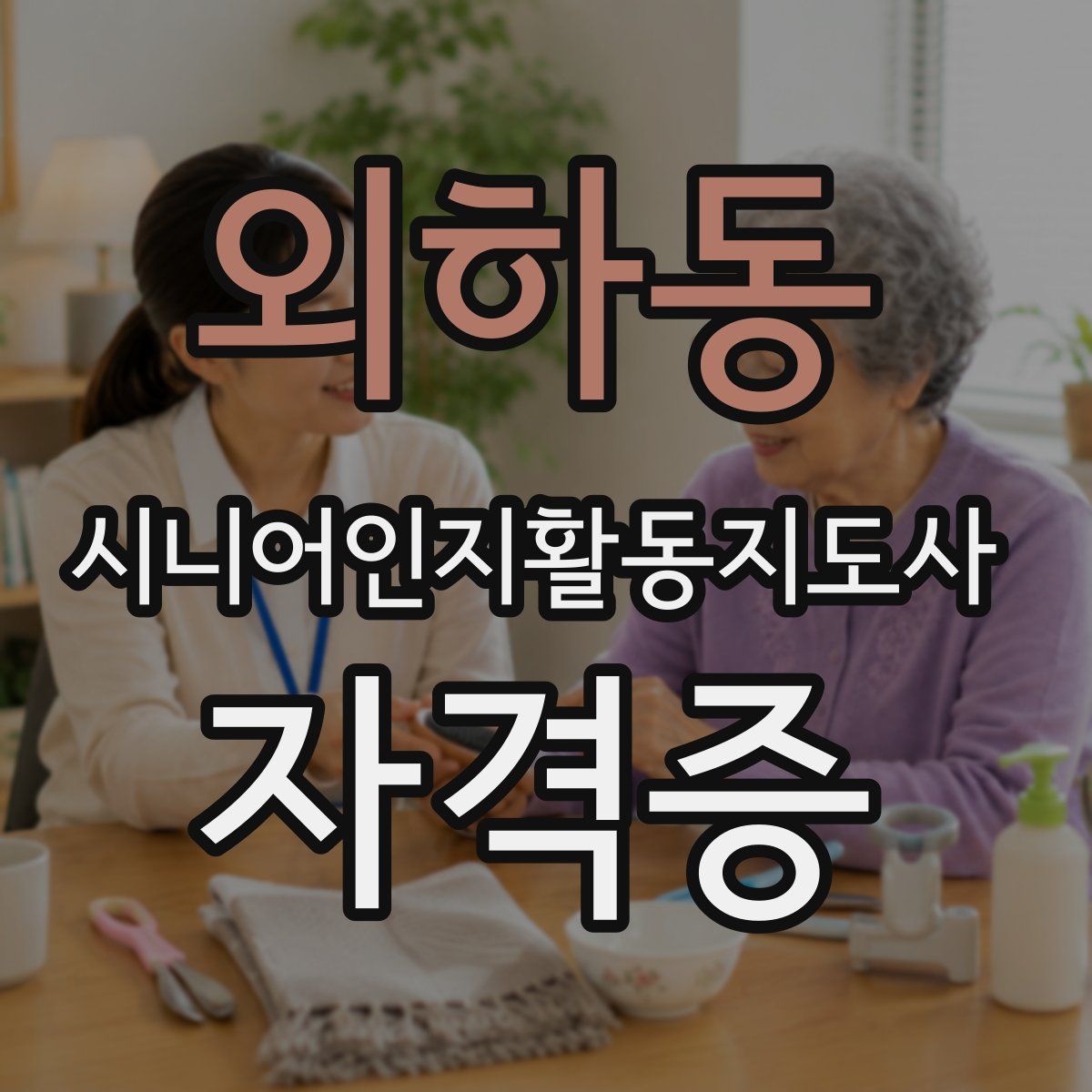 외하동 시니어인지활동지도사 자격증