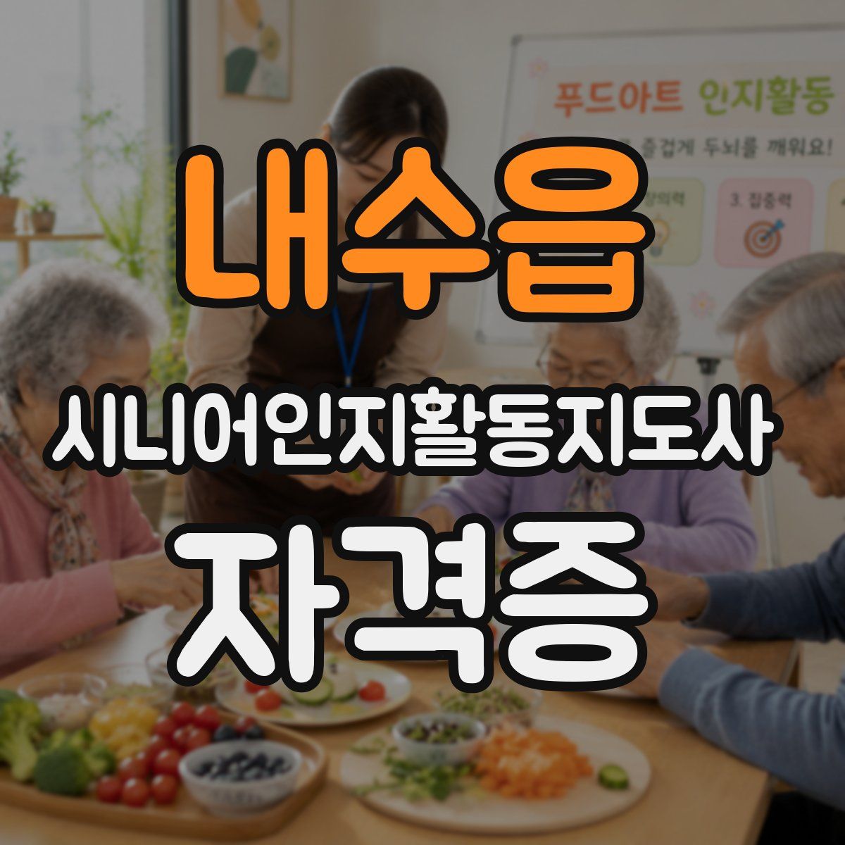 내수읍 시니어인지활동지도사 자격증