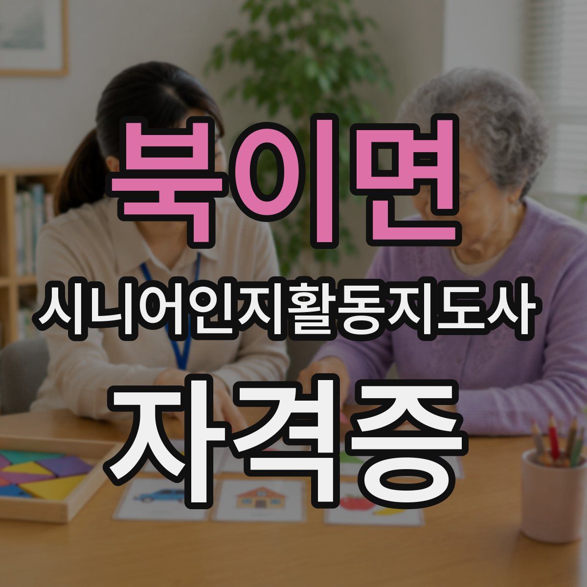 북이면 시니어인지활동지도사 자격증