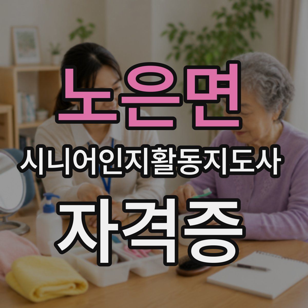 노은면 시니어인지활동지도사 자격증