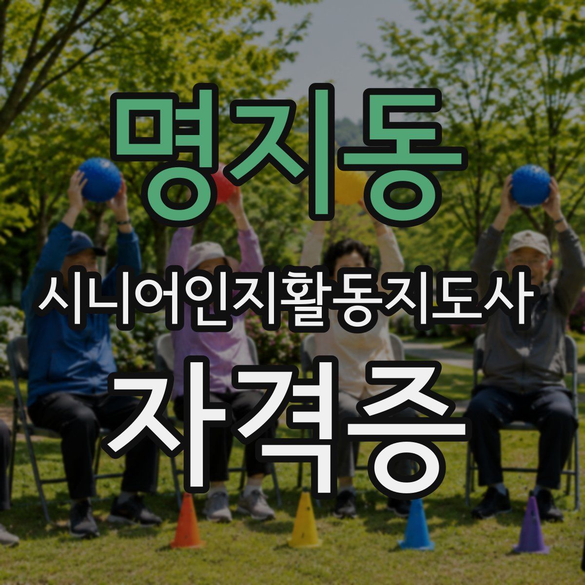 명지동 시니어인지활동지도사 자격증
