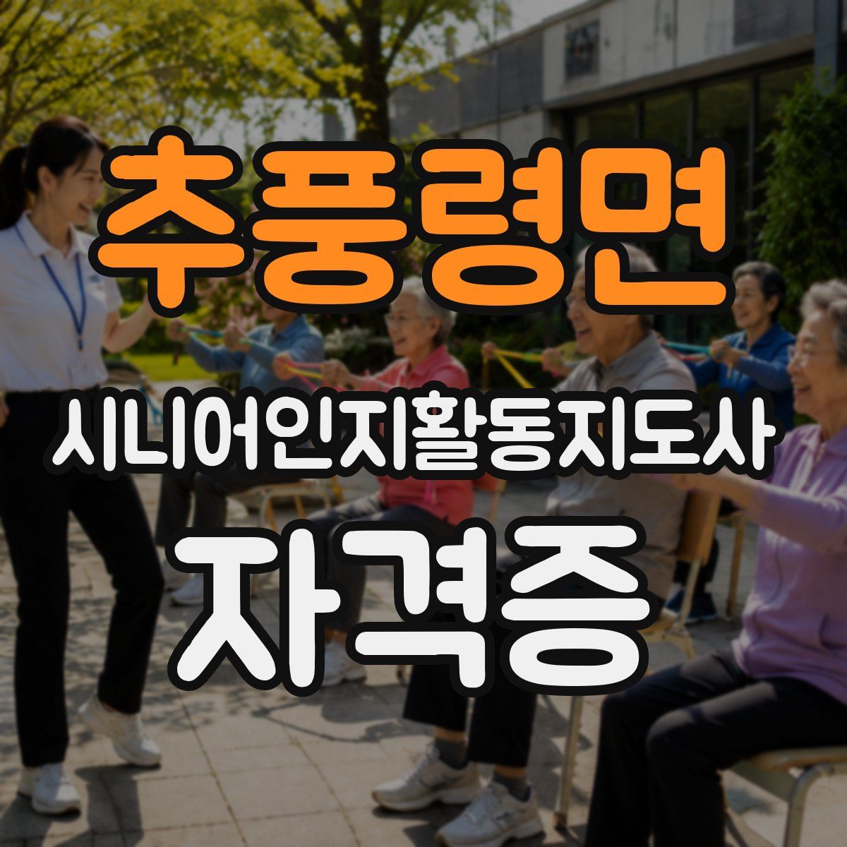 추풍령면 시니어인지활동지도사 자격증