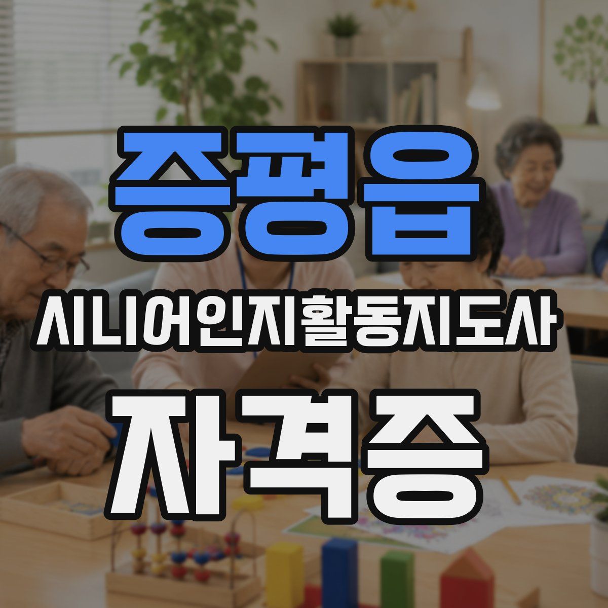 증평읍 시니어인지활동지도사 자격증