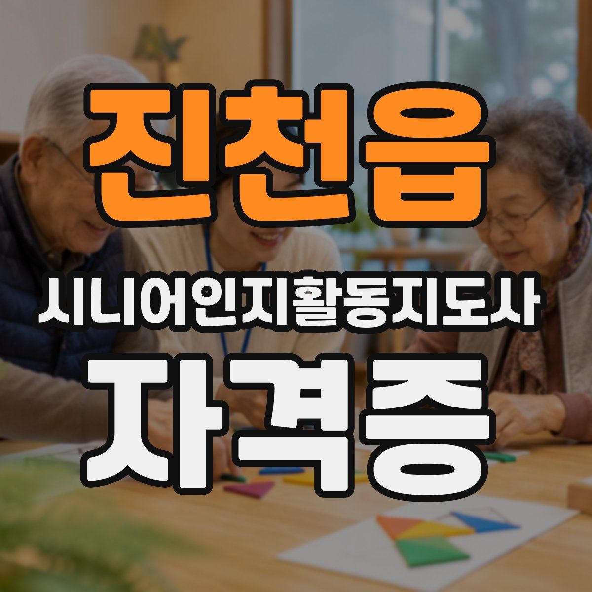 진천읍 시니어인지활동지도사 자격증