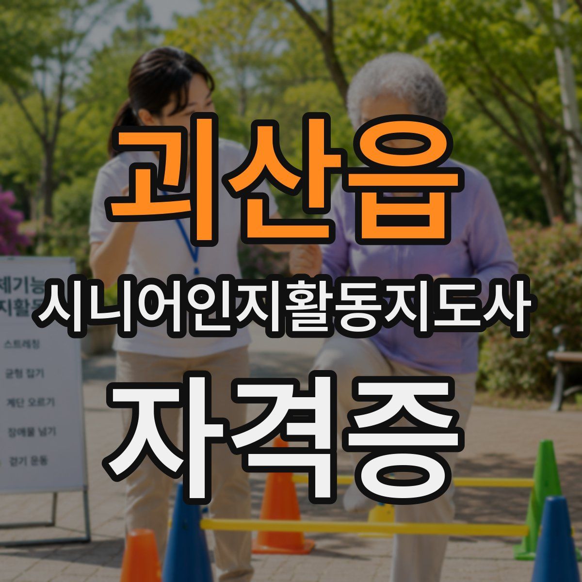 괴산읍 시니어인지활동지도사 자격증