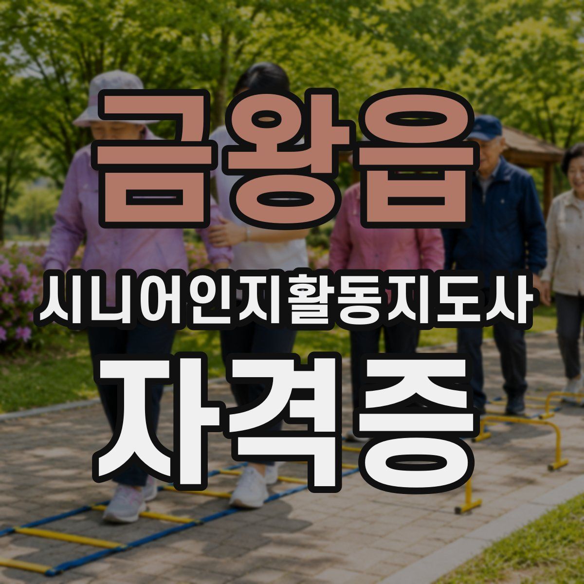 금왕읍 시니어인지활동지도사 자격증