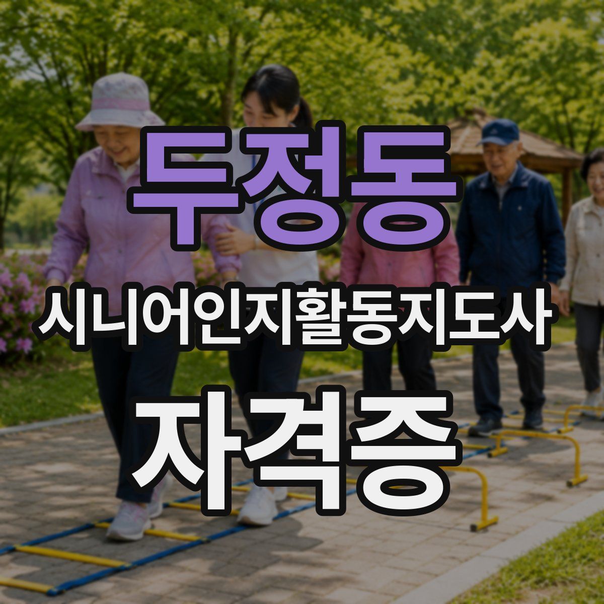 두정동 시니어인지활동지도사 자격증