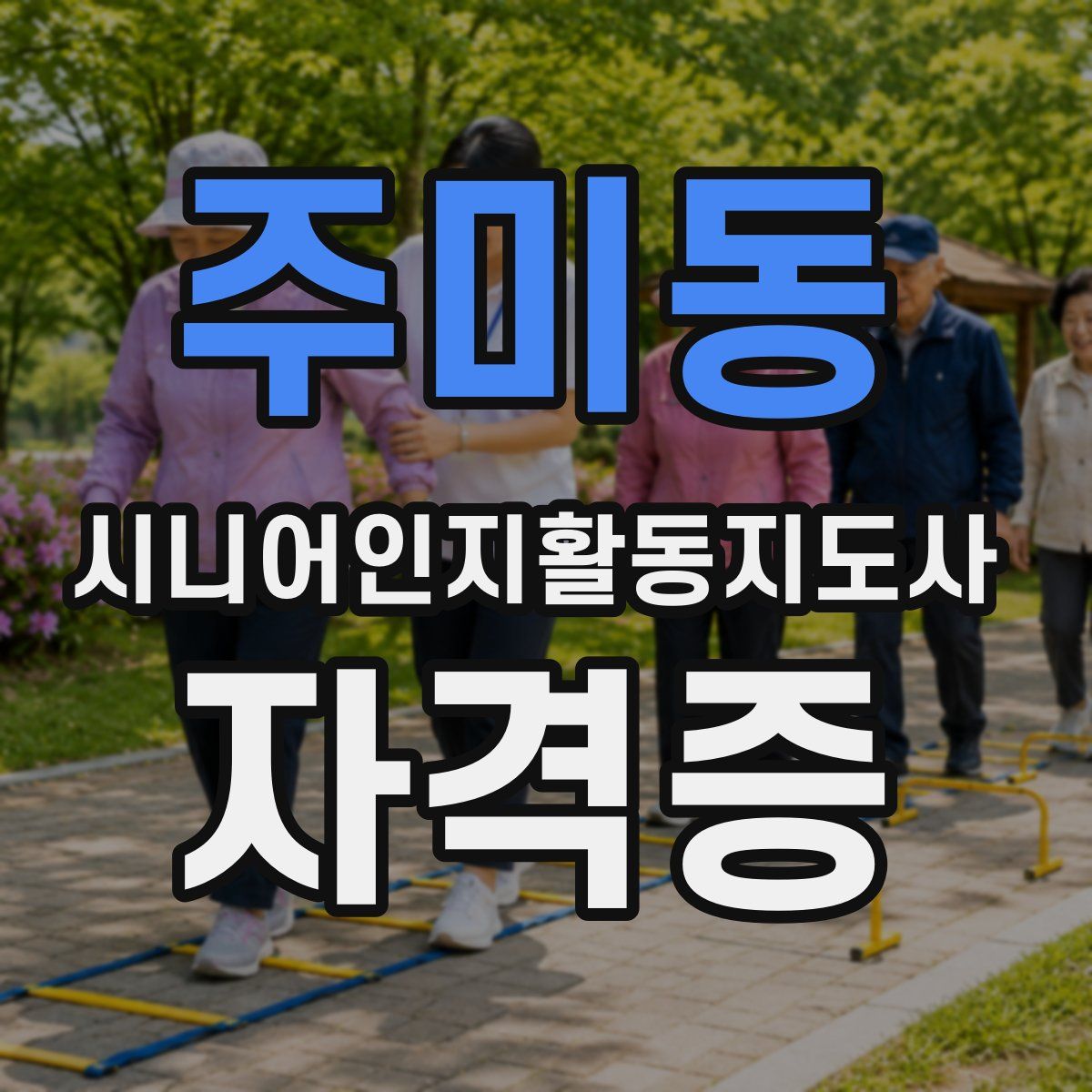 주미동 시니어인지활동지도사 자격증